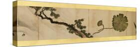 Detail of Handscroll with Miscellaneous Images, Edo Period, 1839-Katsushika Hokusai-Stretched Canvas