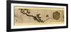 Detail of Handscroll with Miscellaneous Images, Edo Period, 1839-Katsushika Hokusai-Framed Giclee Print