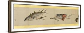 Detail of Handscroll with Miscellaneous Images, Edo Period, 1839-Katsushika Hokusai-Framed Premium Giclee Print