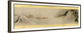 Detail of Handscroll with Miscellaneous Images, Edo Period, 1839-Katsushika Hokusai-Framed Premium Giclee Print