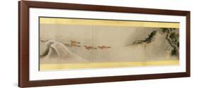 Detail of Handscroll with Miscellaneous Images, Edo Period, 1839-Katsushika Hokusai-Framed Premium Giclee Print