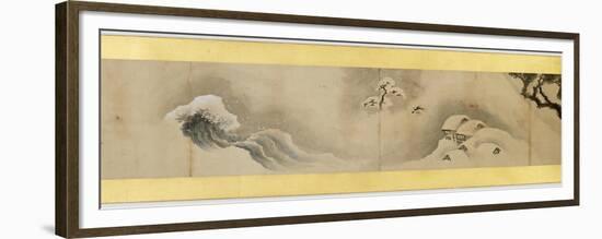 Detail of Handscroll with Miscellaneous Images, Edo Period, 1839-Katsushika Hokusai-Framed Premium Giclee Print