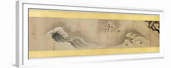 Detail of Handscroll with Miscellaneous Images, Edo Period, 1839-Katsushika Hokusai-Framed Premium Giclee Print