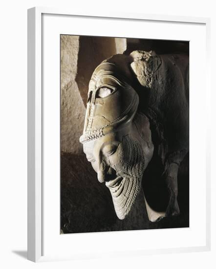 Detail of Head of a Dying Giant, from Metope of the Temple F-null-Framed Giclee Print