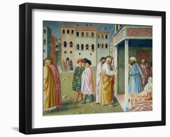 Detail of Healing of the Cripple and Raising of Tabitha-Masolino Da Panicale-Framed Giclee Print