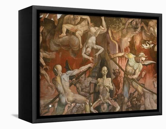 Detail of Hell from Last Judgment, Fresco Cycle-Frederico Zuccaro-Framed Stretched Canvas