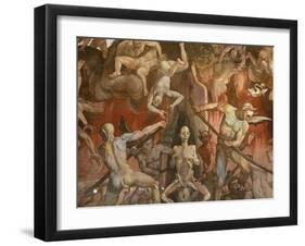 Detail of Hell from Last Judgment, Fresco Cycle-Frederico Zuccaro-Framed Premium Photographic Print