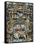 Detail of Hindu Carvings, Sri Meenakshi Sundareshwara Temple, Madurai, Tamil Nadu, India, Asia-Stuart Black-Framed Stretched Canvas