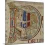 Detail of historiated initial D-English-Mounted Giclee Print