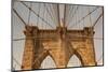 Detail of Historic Brooklyn Bridge in New York-CaptureLight-Mounted Photographic Print