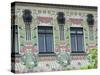 Detail of House Decoration, Secessionist, Otto Wagner, Wienzele Street, Vienna, Austria-Adam Woolfitt-Stretched Canvas