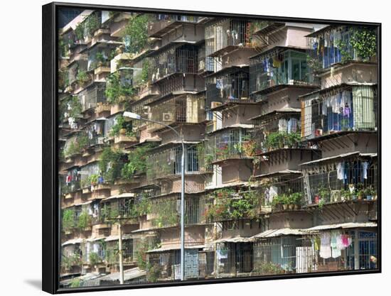 Detail of Housing, Guangzhou, China-Tim Hall-Framed Photographic Print