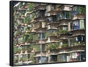 Detail of Housing, Guangzhou, China-Tim Hall-Framed Photographic Print