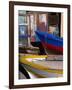 Detail of Hulls of Rinella Fishing Boats, Rinella, Sicily, Italy-Dallas Stribley-Framed Photographic Print