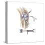 Detail of Human Knee Showing Insertion of Arthroscopic Instruments-null-Stretched Canvas