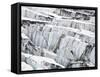 Detail of Ice Crevasses at Columbia Glacier, Alaska.-Ethan Welty-Framed Stretched Canvas