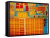 Detail of Integrated Circuit, Intel Museum, Santa Clara, California, Usa-Walter Bibikow-Framed Stretched Canvas