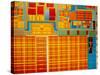 Detail of Integrated Circuit, Intel Museum, Santa Clara, California, Usa-Walter Bibikow-Stretched Canvas