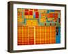 Detail of Integrated Circuit, Intel Museum, Santa Clara, California, Usa-Walter Bibikow-Framed Photographic Print