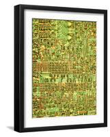 Detail of Integrated Circuit, Intel Museum, Santa Clara, California, Usa-Walter Bibikow-Framed Photographic Print