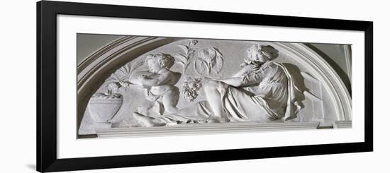 Detail of Interior Stucco Decoration of Villa Durazzo Gropallo or Villa Zerbino-null-Framed Giclee Print