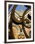 Detail of Iron Gate with Cathedral in Background, St. Petersburg, Russia-Nancy & Steve Ross-Framed Photographic Print