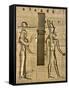 Detail of Isis and Horus from Sculptural Program of the Temple of Isis at Philae-Tibor Bognár-Framed Stretched Canvas