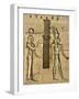 Detail of Isis and Horus from Sculptural Program of the Temple of Isis at Philae-Tibor Bognár-Framed Photographic Print