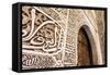 Detail of Islamic (Moorish) Tilework at the Alhambra, Granada, Spain-Carlos Sanchez Pereyra-Framed Stretched Canvas