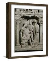 Detail of Job from the Sarcophagus of Junius Bassus-null-Framed Giclee Print
