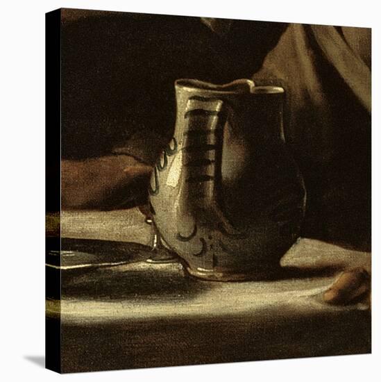 Detail of Jug from Supper at Emmaus, 1606 (Oil on Canvas)-Michelangelo Merisi da Caravaggio-Stretched Canvas