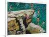 Detail of Jumping into the Sea, Plates, Skiathos, 2015-Andrew Macara-Framed Giclee Print