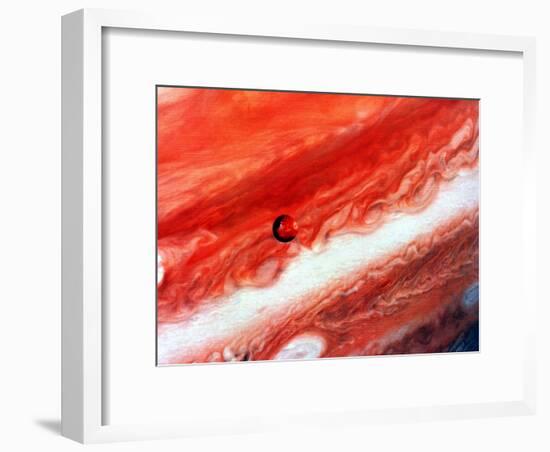 Detail of Jupiter and its Inner Satellite Lo-null-Framed Giclee Print