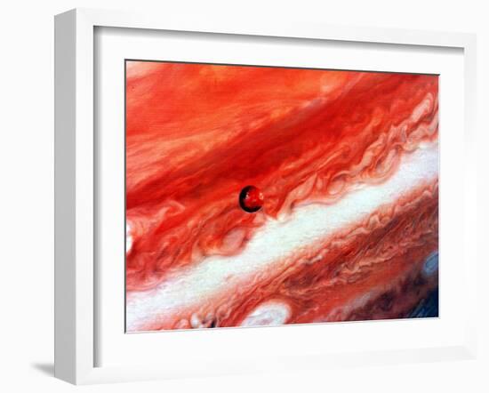 Detail of Jupiter and its Inner Satellite Lo-null-Framed Giclee Print