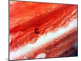 Detail of Jupiter and its Inner Satellite Lo-null-Mounted Giclee Print