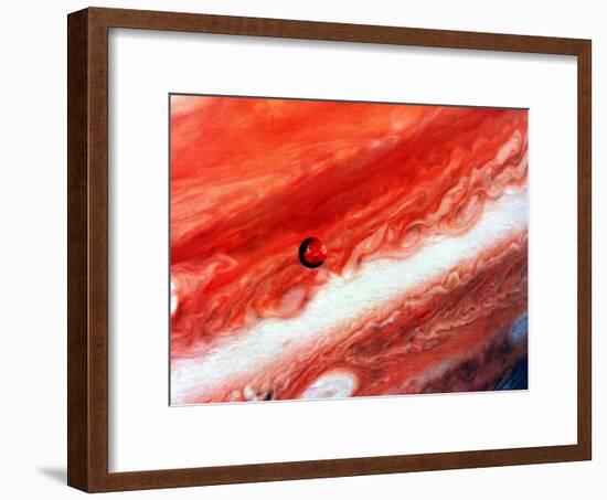 Detail of Jupiter and its Inner Satellite Lo-null-Framed Giclee Print