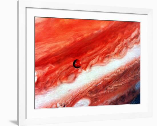 Detail of Jupiter and its Inner Satellite Lo-null-Framed Giclee Print