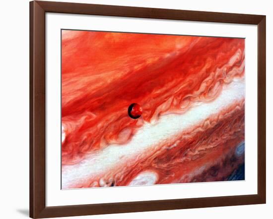 Detail of Jupiter and its Inner Satellite Lo-null-Framed Giclee Print