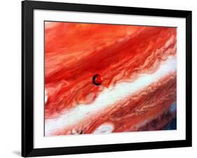 Detail of Jupiter and its Inner Satellite Lo-null-Framed Giclee Print