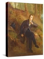 Detail of Keats Listening to the Nightingale on Hampstead Heath, 1845 (See also 145174)-Joseph Severn-Stretched Canvas