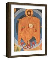 Detail of Last Judgment Fresco at Monastery of Saint-Antoine-le-Grand-Pascal Deloche-Framed Photographic Print