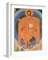 Detail of Last Judgment Fresco at Monastery of Saint-Antoine-le-Grand-Pascal Deloche-Framed Photographic Print