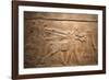 Detail of Late Assyrian Alabaster Relief Panel from Central Palace of Tiglath-Pileser III-null-Framed Photographic Print