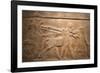 Detail of Late Assyrian Alabaster Relief Panel from Central Palace of Tiglath-Pileser III-null-Framed Photographic Print