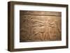 Detail of Late Assyrian Alabaster Relief Panel from Central Palace of Tiglath-Pileser III-null-Framed Photographic Print