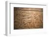 Detail of Late Assyrian Alabaster Relief Panel from Central Palace of Tiglath-Pileser III-null-Framed Photographic Print