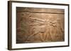 Detail of Late Assyrian Alabaster Relief Panel from Central Palace of Tiglath-Pileser III-null-Framed Photographic Print