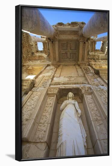 Detail of Library of Celsus, Ephesus, Anatolia, Turkey, Asia Minor, Eurasia-Neil Farrin-Framed Photographic Print