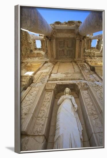 Detail of Library of Celsus, Ephesus, Anatolia, Turkey, Asia Minor, Eurasia-Neil Farrin-Framed Photographic Print
