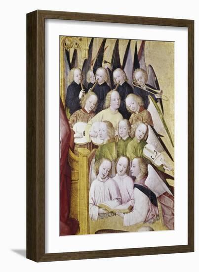 Detail of Life of the Virgin Choir of Angels-Master of the Life of Virgin Mary-Framed Giclee Print